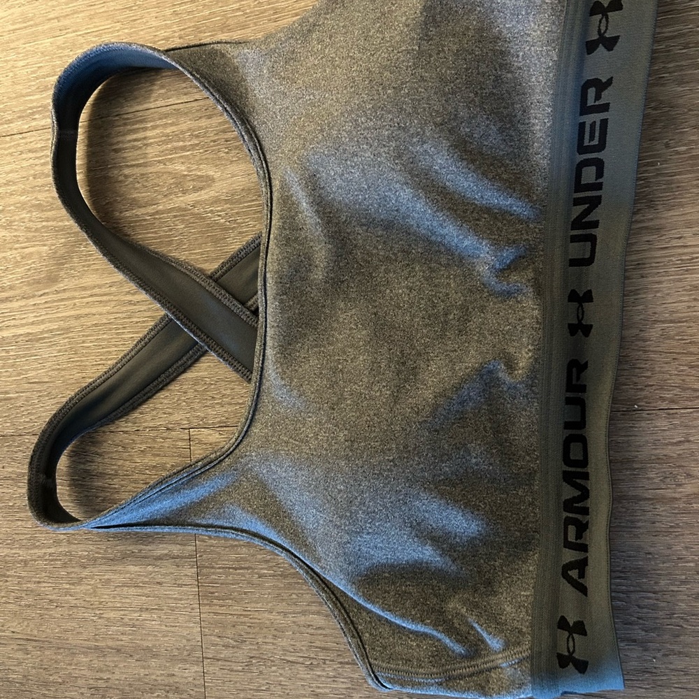 Under Armour Gray Racerback Sports Bra